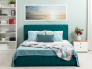 Кровать 180 Милана арт. Фрэш изумруд (сине-зелёный)