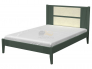 Кровать Бетти 1400 Оливковый/Велюр светлый
