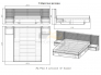 Спальня Бостон ЛДСП серый шифер со шкафом купе