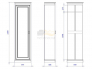 Шкаф для одежды 1-но дверный Сиена