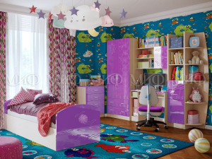 Детская комната Юниор-2 Фиолетовый металлик