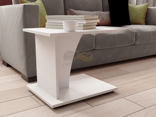 Стол журнальный СЖМ-3 белый
