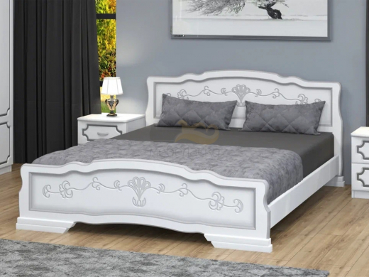 Кровать Карина-6 1200 Белый жемчуг