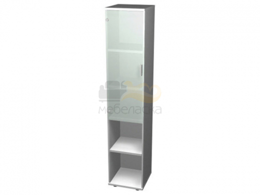 Шкаф-стеллаж пятиярусный односекционный с дверью ПДС3
