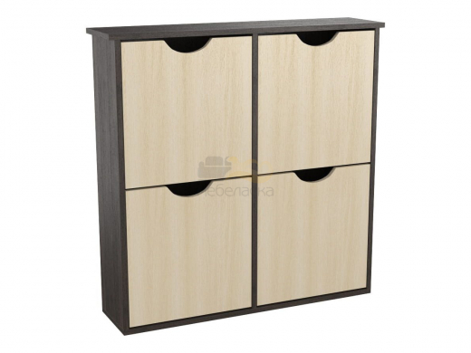 Обувница-900 4-секции Венге/Млечный дуб