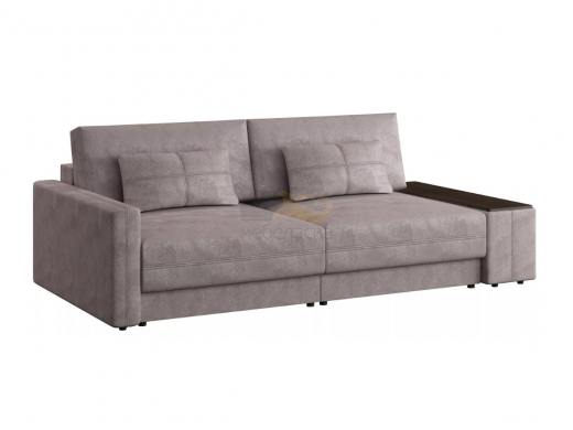 Диван Киото Б-1т-1т-Бн Onix 05 коричневый, накладка Венге