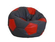 Кресло-мешок мяч серо-красный